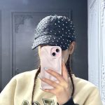 کلاه بیسبالی مشکی نگین دار