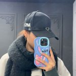 کلاه بیسبالی پیرسینگ دار مشکی