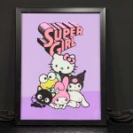 تابلو طرح شب super girl