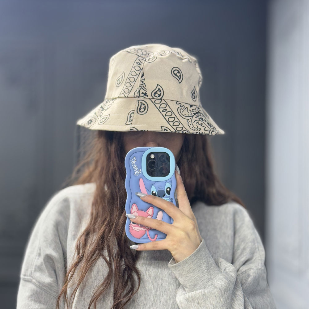 تراویس-کرمی کلاه باکت مخمل طرح تراویس کرمی