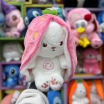 عروسک تپنده خرگوش سوپرایزی صورتی