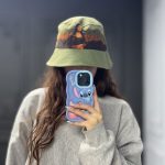 کلاه باکت مخمل طرح مونالیزا