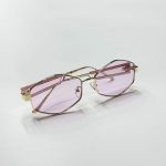 عینک دودی MIU MIU شش ضلعی
