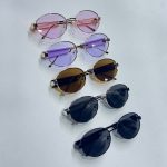 عینک دودی MIU MIU گرد