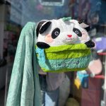 عروسک پتو بالشتی طرح پاندا و بامبو