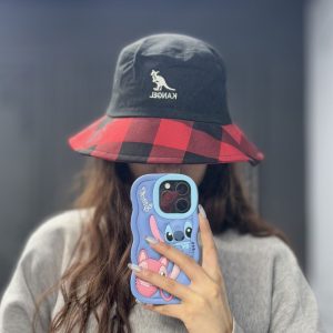 کلاه باکت کتان طرح کانگرو