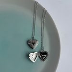 گردنبند لاکت طرح قلب