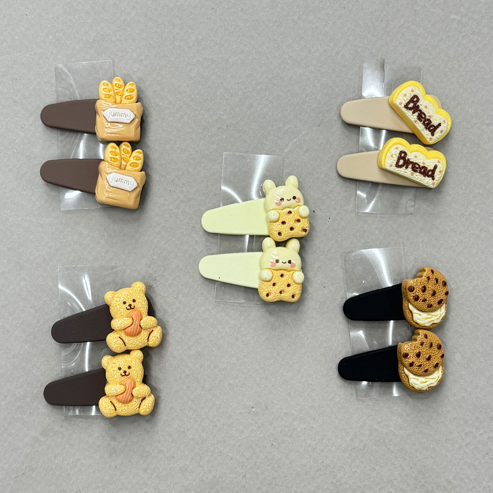 گیره-مو-خرس-و-نان گیره مو طرح خرس و نان - Image 1