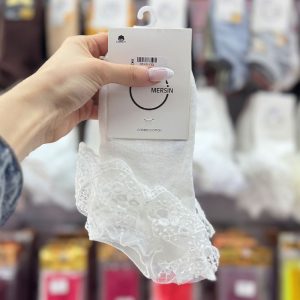 جوراب توری شکوفه دار