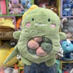 عروسک دایناسور بالشتی بچه دار