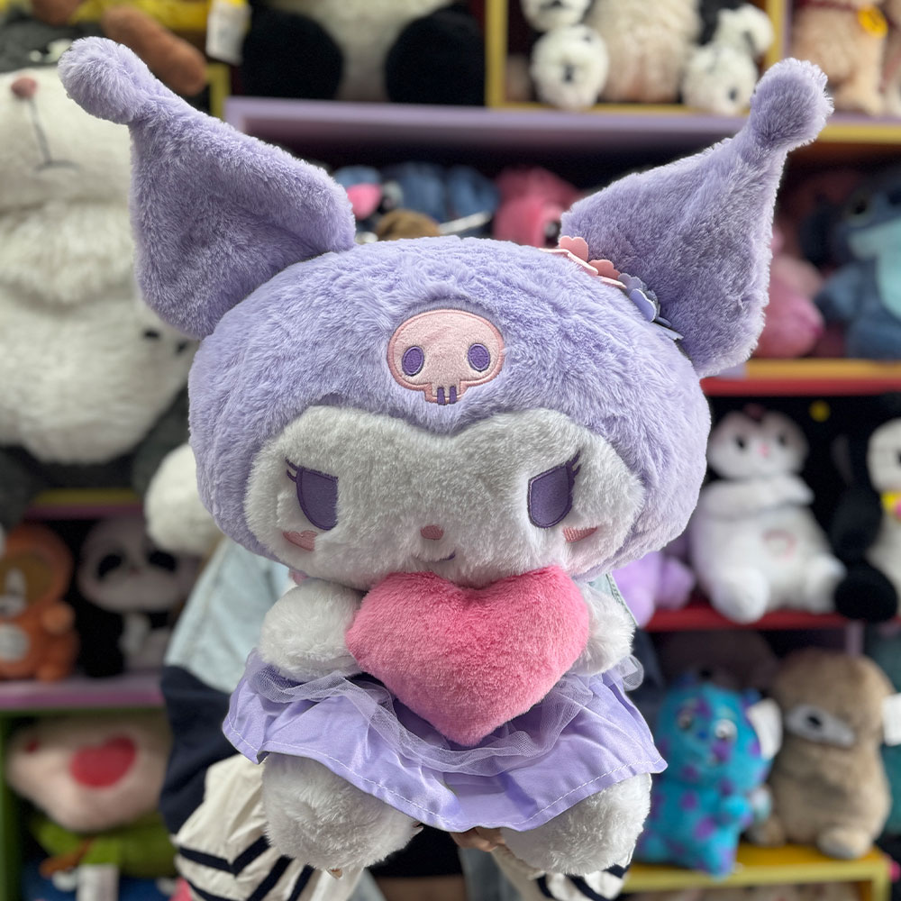 عروسک کرومی بنفش قلب به دست سایز 2 عروسک کرومی بنفش قلب به دست سایز 2