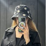 کلاه باکت بابونه مشکی