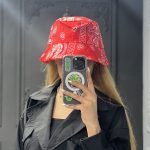 کلاه باکت تراویس قرمز