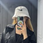 کلاه باکت نایک سفید