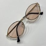 عینک دودی miu miu بیضی فلزی