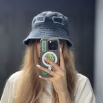 کلاه باکت جین آبی