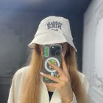 کلاه باکت نایک آتشی سفید