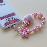 آویز موبایل کریستال و مخمل - Image 2