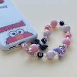 آویز موبایل کریستال و مخمل - Image 3