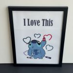 تابلو طرح استیج i love this