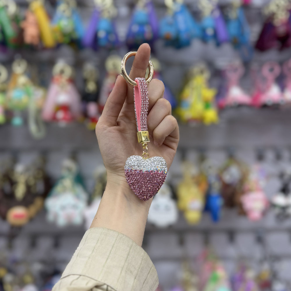 جاکلیدی-نگین-قلب-دو-رنگ جاکلیدی نگینی قلب دو رنگ - Image 1