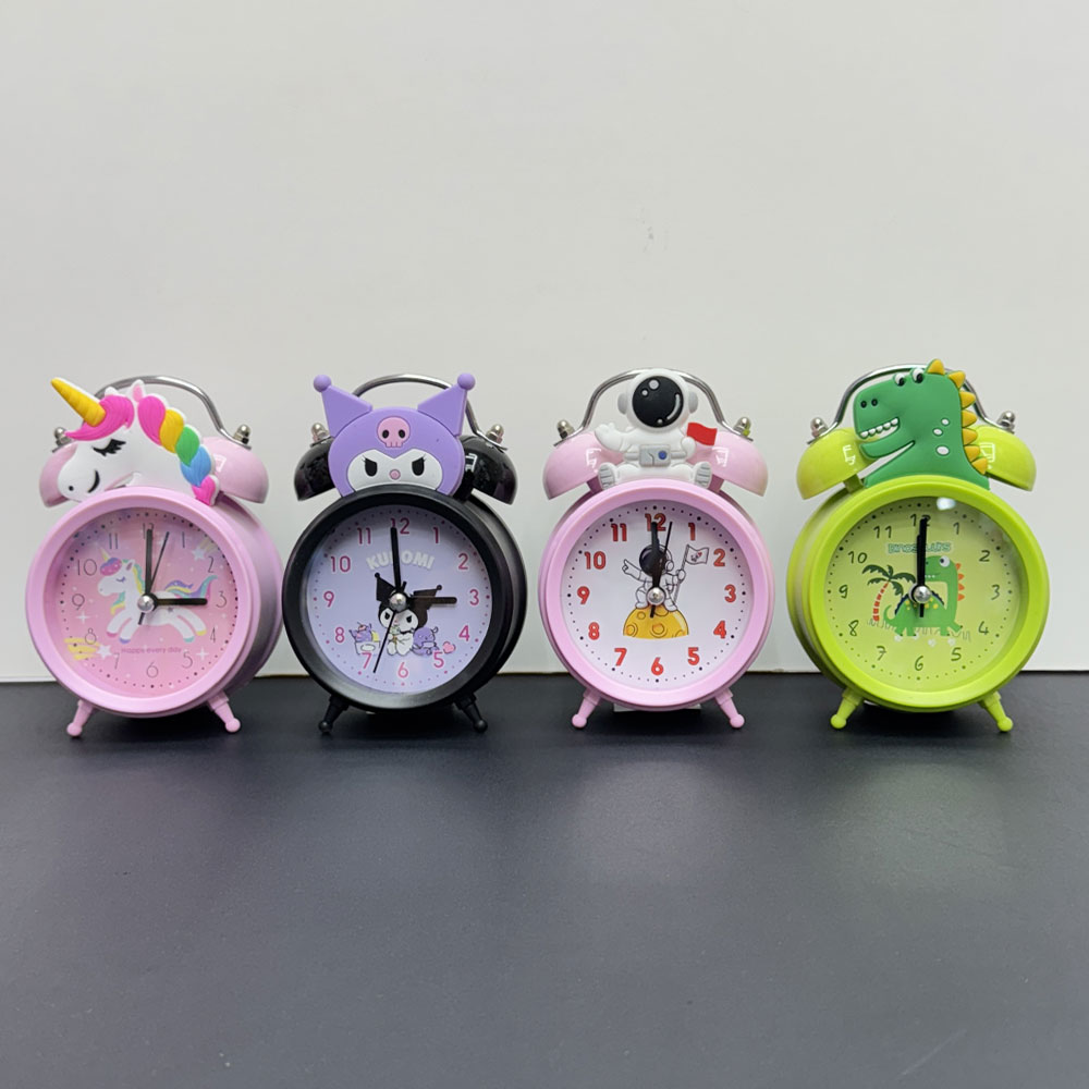 ساعت-زنگی-سیلیکونی ساعت عقربه ای رومیزی عروسکی - Image 1
