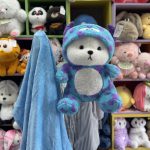 عروسک پتو بالشتی خرس لباس سالیوان