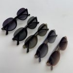 عینک دودی miu miu نیمه فریم