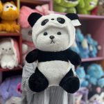 عروسک پتو بالشتی خرس لباس پاندا