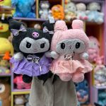 عروسک پتو بالشتی کرومی و ملودی دامن توری