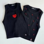 کراپ تاپ گلدوزی