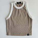 کراپ تاپ نوار سفید کوتاه - Image 6