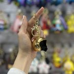 جاکلیدی فلزی کلاه کاسکت کروم - Image 3