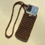 کیف بافت گوشی دکمه گرد - Image 3