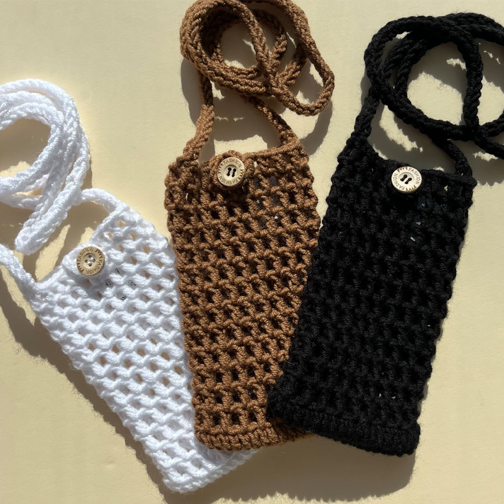 کیف-دکمه کیف بافت گوشی دکمه گرد - Image 1