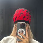 کلاه بافت بدون لبه(Y2K)