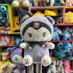 عروسک پتو بالشتی کرومی پشمکی بنفش