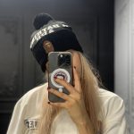 کلاه بافت پوم دار برند - Image 11