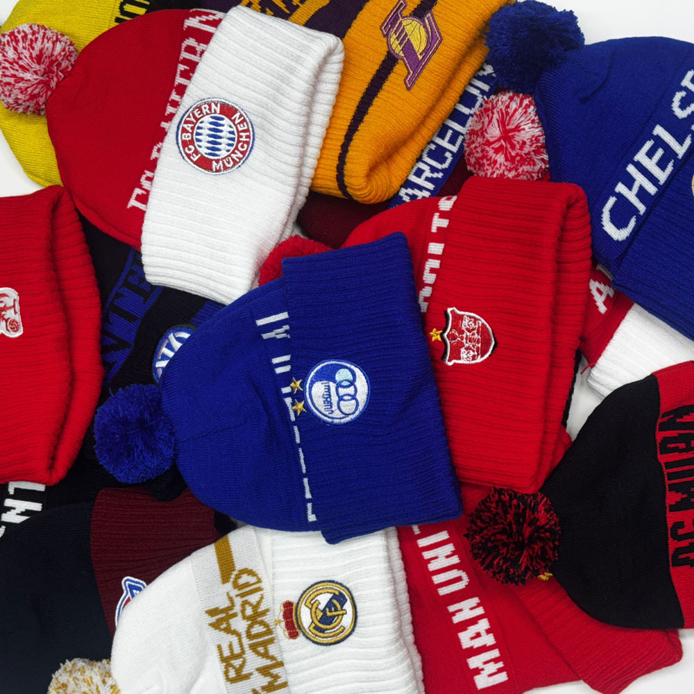 کلاه-تیم کلاه بافت پوم دار تیم ها - Image 1