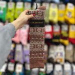 جوراب پشمی کوکو زیر زانو زیگزاگی - Image 2