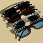 عینک دودی MIU MIU دسته طلایی - Image 2