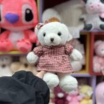 عروسک خرس دختر و پسر چهارخونه - Image 3