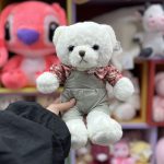 عروسک خرس دختر و پسر چهارخونه - Image 2