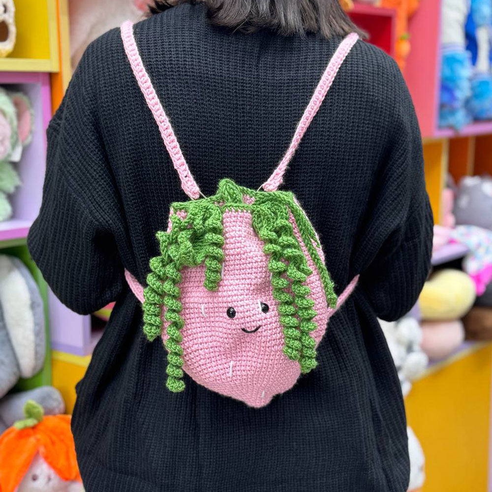 کوله-با کوله بافت توت فرنگی صورتی - Image 1