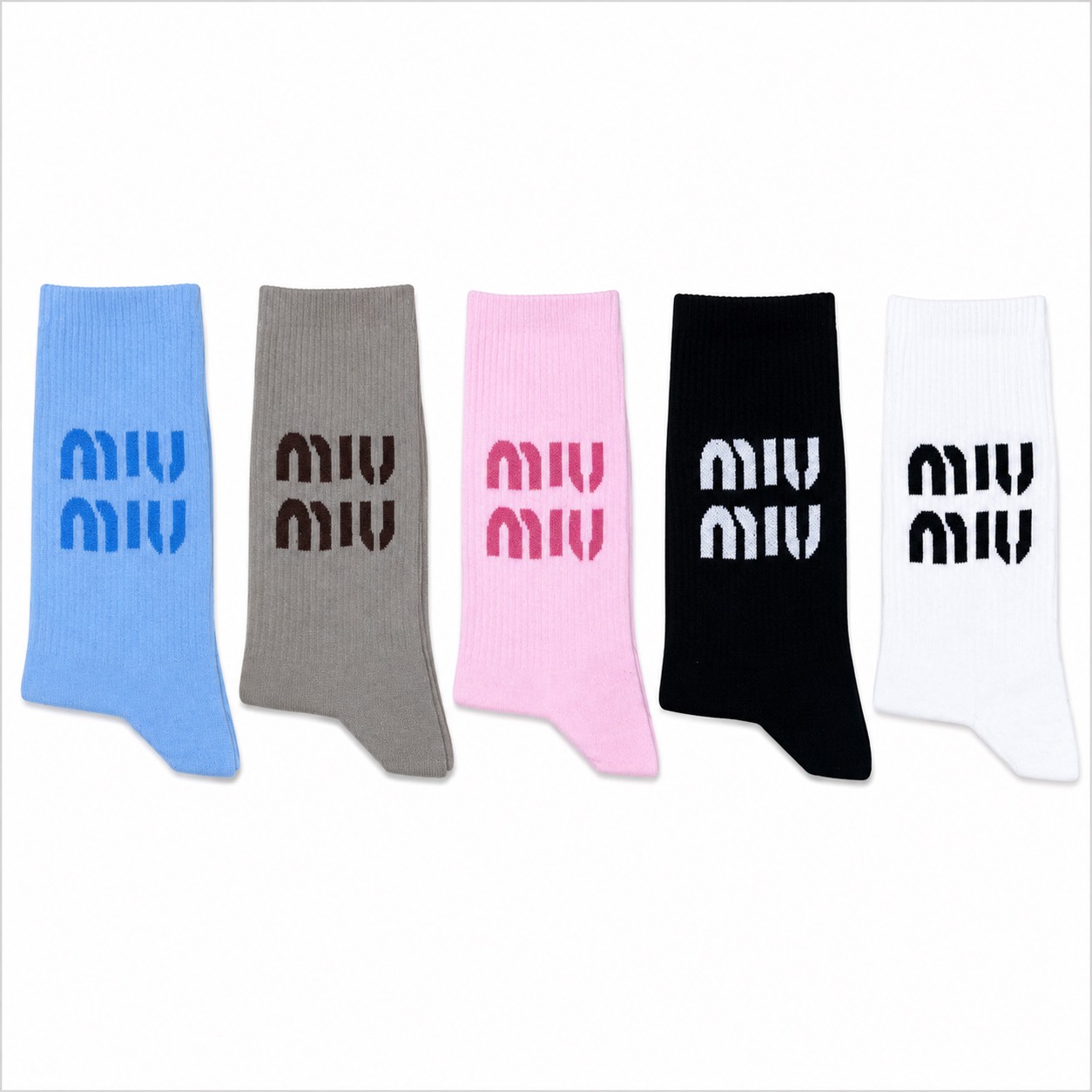 A0D9A11F-E07C-4520-B1A7-4E60306E31EC.png جوراب ساقدار آپتیمیست miu miu - Image 1